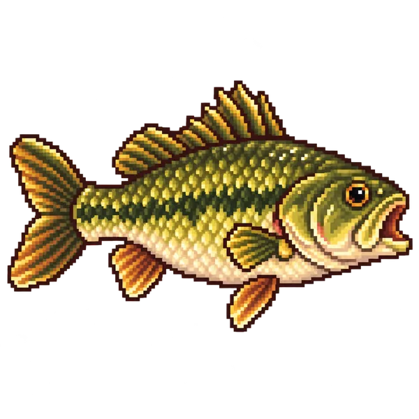 大嘴鲈鱼 Largemouth Bass 鱼类素材